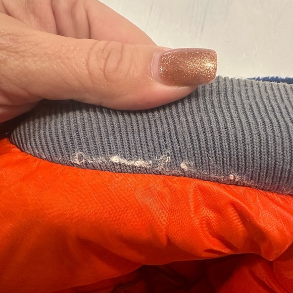 Vintage Walls Blizzard-Pruf Down Parka USA Blue Nylon Orange Lining 70s 80s L - Picture 12 of 12